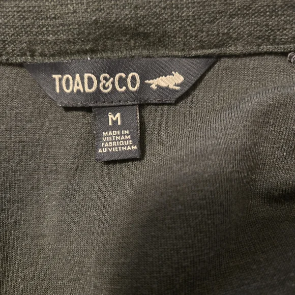 Toad & Co Intermosso Zip Gray Long Sleeve Dress Size M - Picture 3 of 5